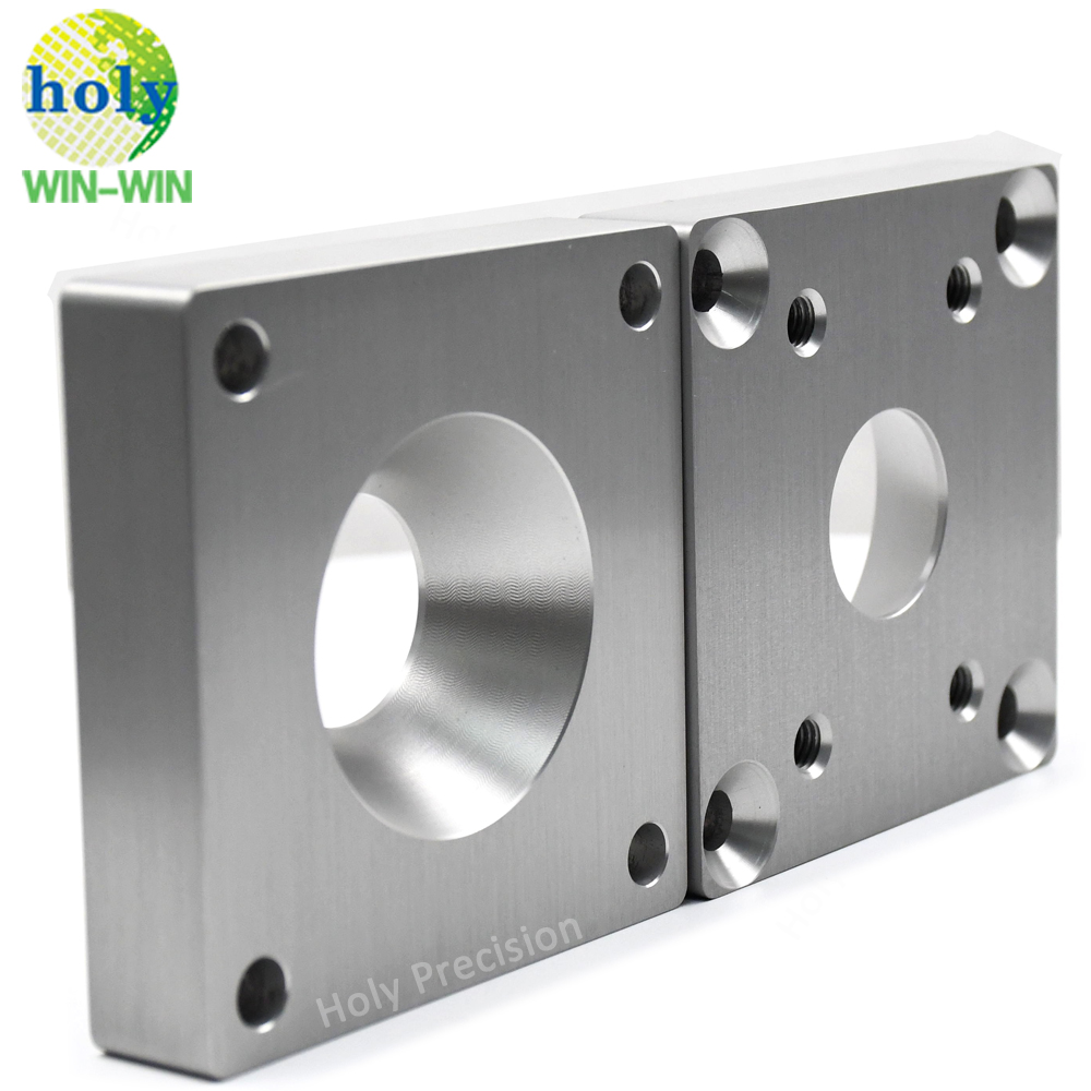 Fabricación personalizada CNC Mecanizado de aluminio Bloque de enfriamiento con anodización clara