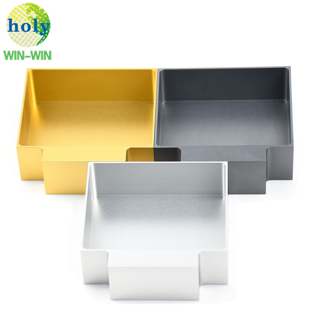 Piezas del soporte de la taza de aluminio anodizado del fabricante del fabricante de China.
