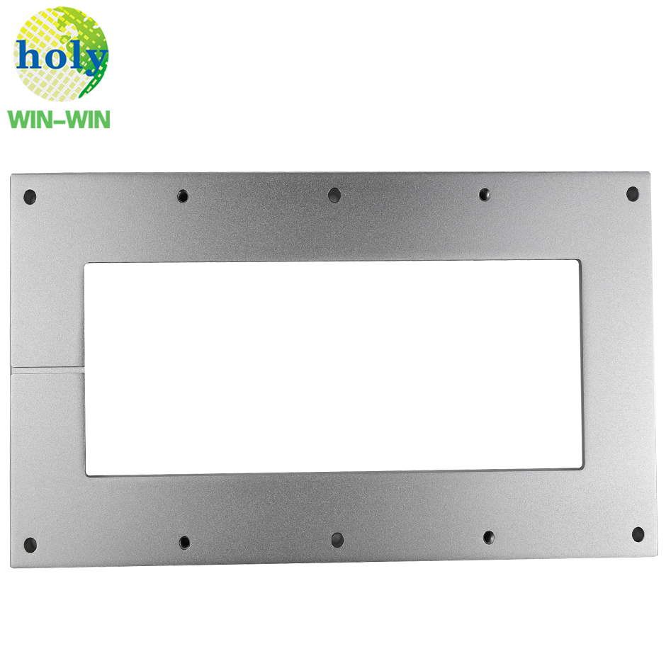 Bonito chorro de arena Plata Anodización de aluminio CNC Piezas de mecanizado de piezas de luminaria