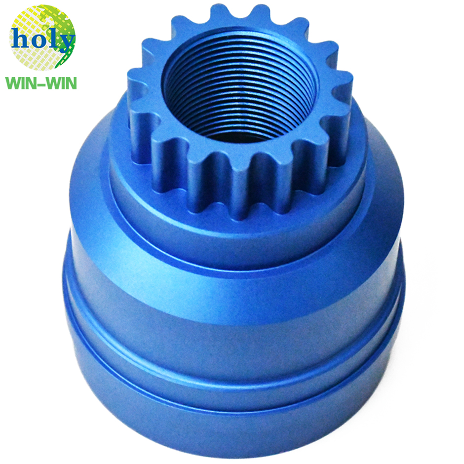 Precision Aluminio CNC torneado Piezas de torno Tripod Drive Hub Hubs