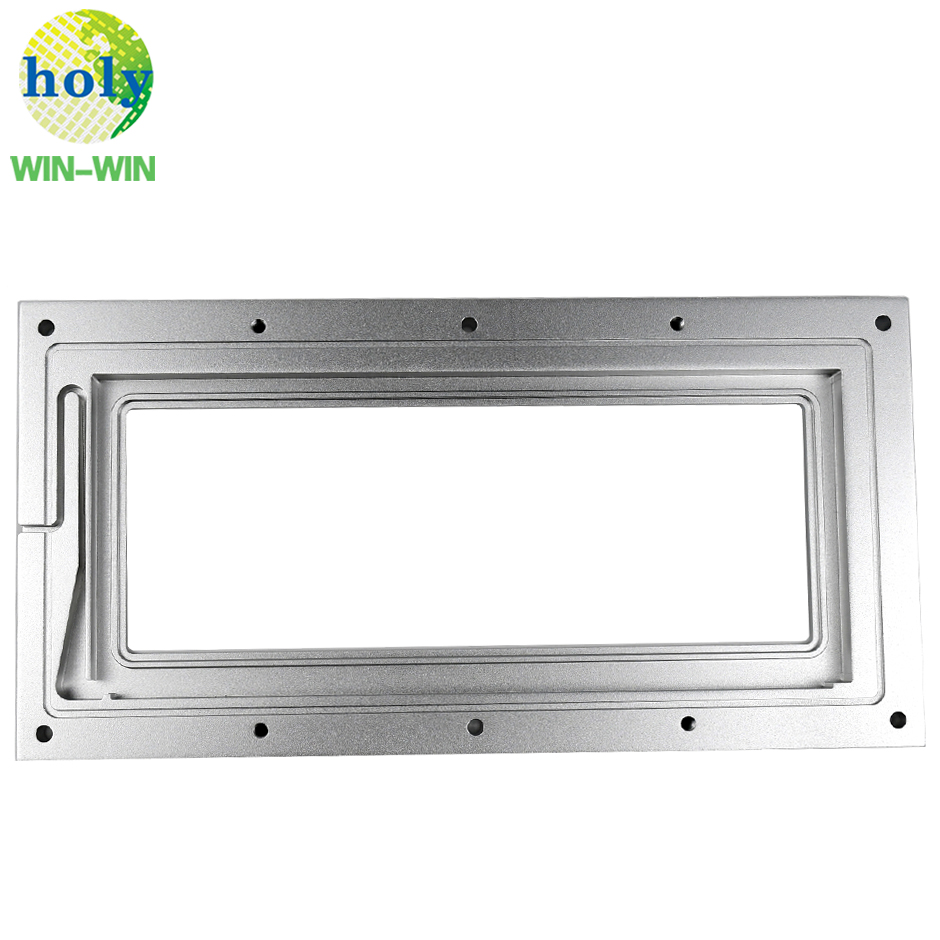 Bonito chorro de arena Plata Anodización de aluminio CNC Piezas de mecanizado de piezas de luminaria